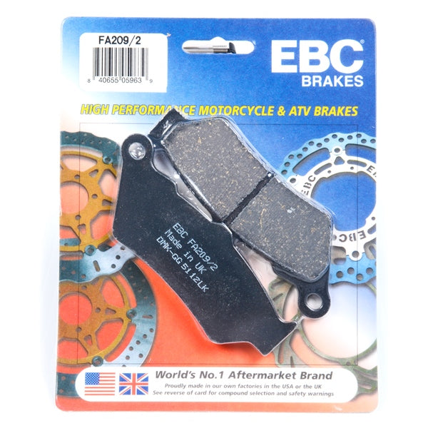 EBC FA209/2 Brake PAD Ft/rr