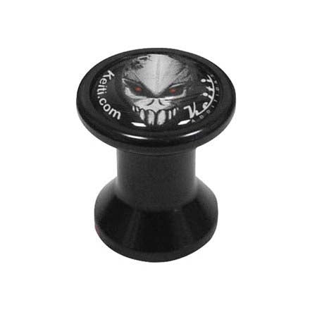 Keiti Swingarm Spools M6 Black (QTY 2)