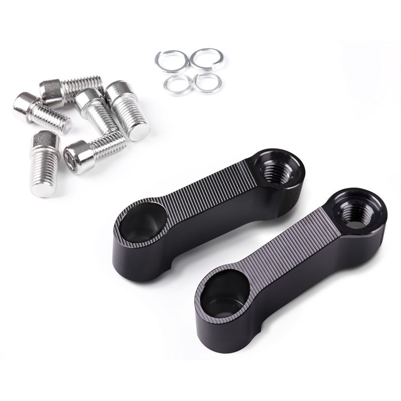 Toxic Mirror Extenders Black 8MM/10MM L/R Thread (pair)