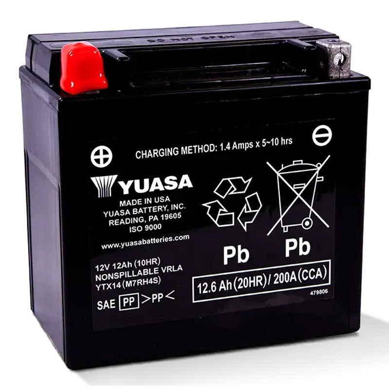 Yuasa YTX14 HIGH PERFORMANCE 12V BATTERY