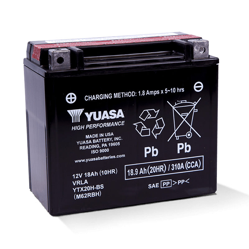 Yuasa YTX20H-BS HIGH PERFORMANCE 12V BATTERY