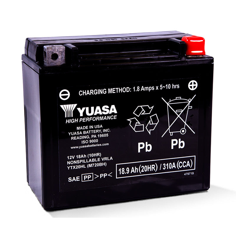 Yuasa YTX20HL-PW FACTORY ACTIVATED 12V BATTERY