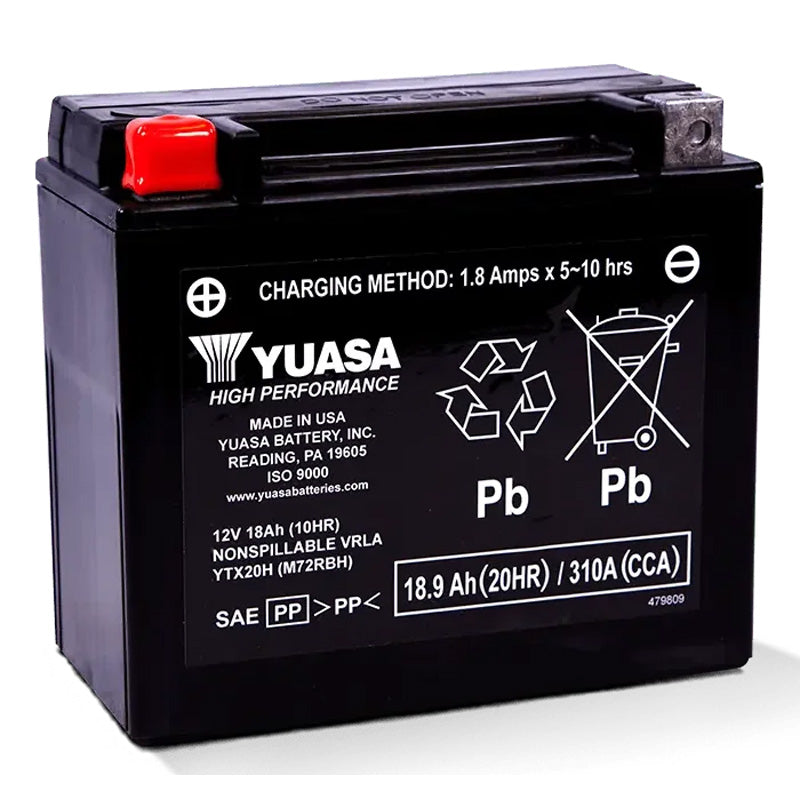 Yuasa YTX20H HIGH PERFORMANCE 12V BATTERY