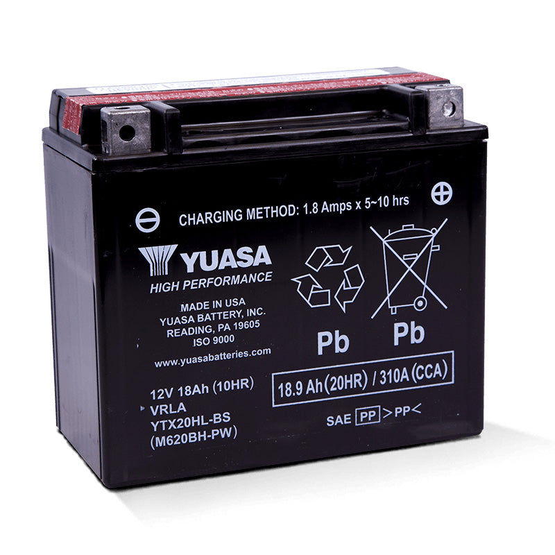 Yuasa YTX20HL-BS-PW MAINTENANCE FREE 12V BATTERY