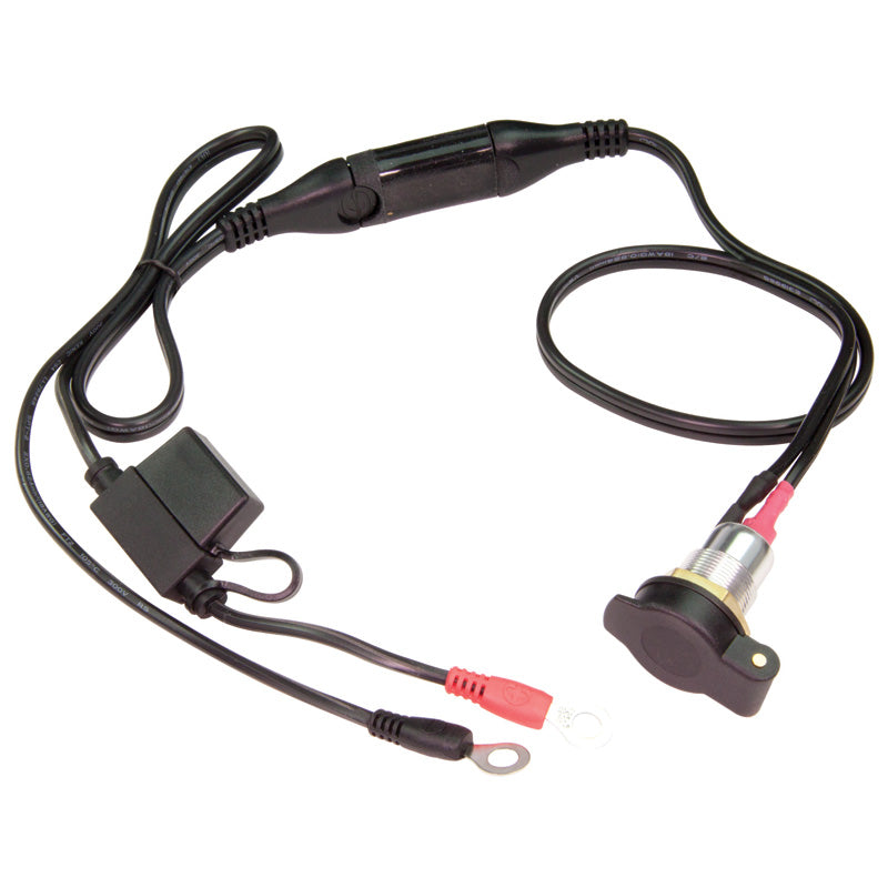 Tecmate CABLE SAE - 1/4"/M6 & SAE - DIN SOCKET CHROME