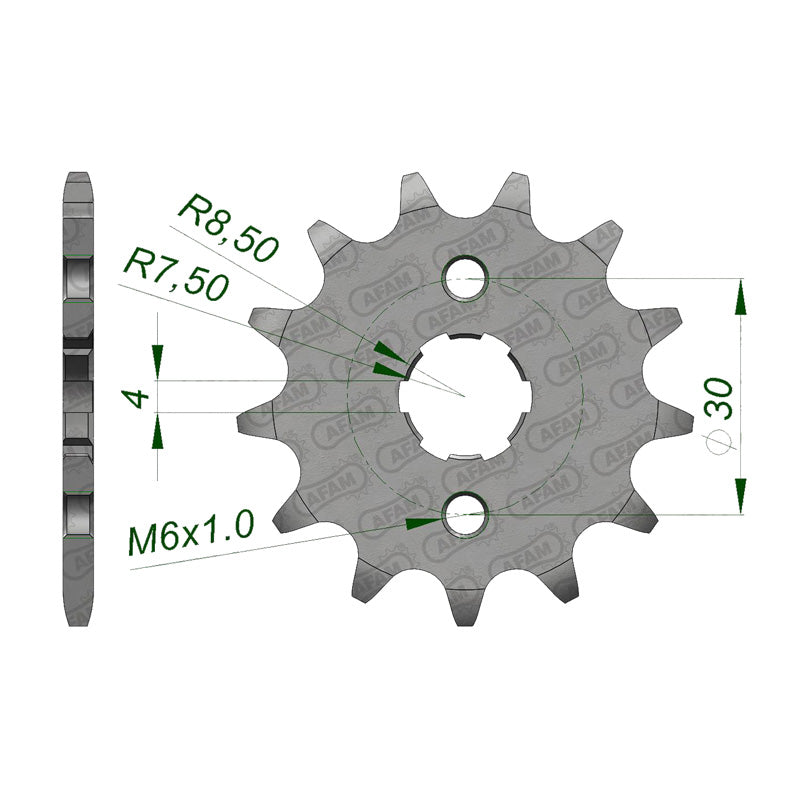 Afam AFAM Front Sprocket 420P 15T - (20101-15)