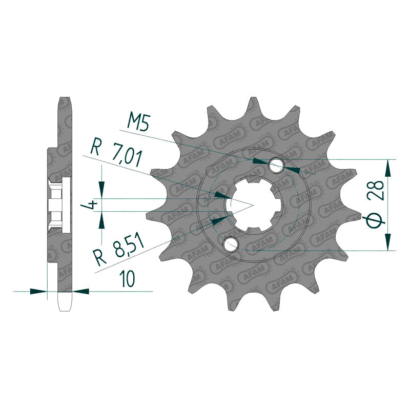 Afam AFAM Front Sprocket 420P 15T - (49100-15)