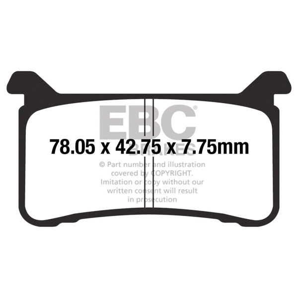 EBC Epfa700hh Brake PAD Lf/rg