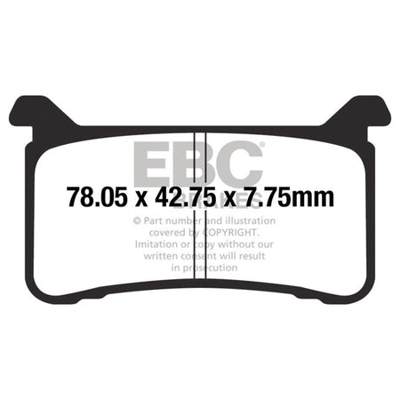 EBC Epfa700hh Brake PAD Lf/rg