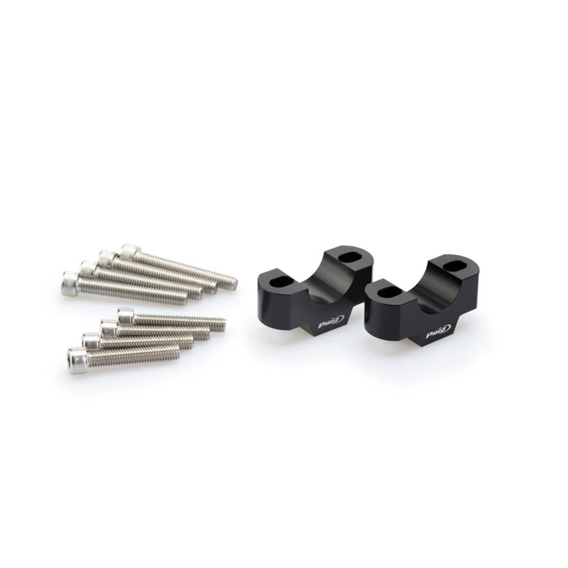Puig 29MM HANDLEBAR RISERS, 30MM HIGH, BLACK