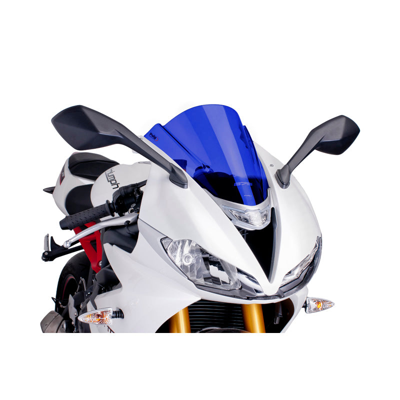 Puig Z-RACING SCREEN (TRIUMPH) BLUE