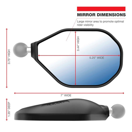 RamMount Mirror Tough-Mirror - Right