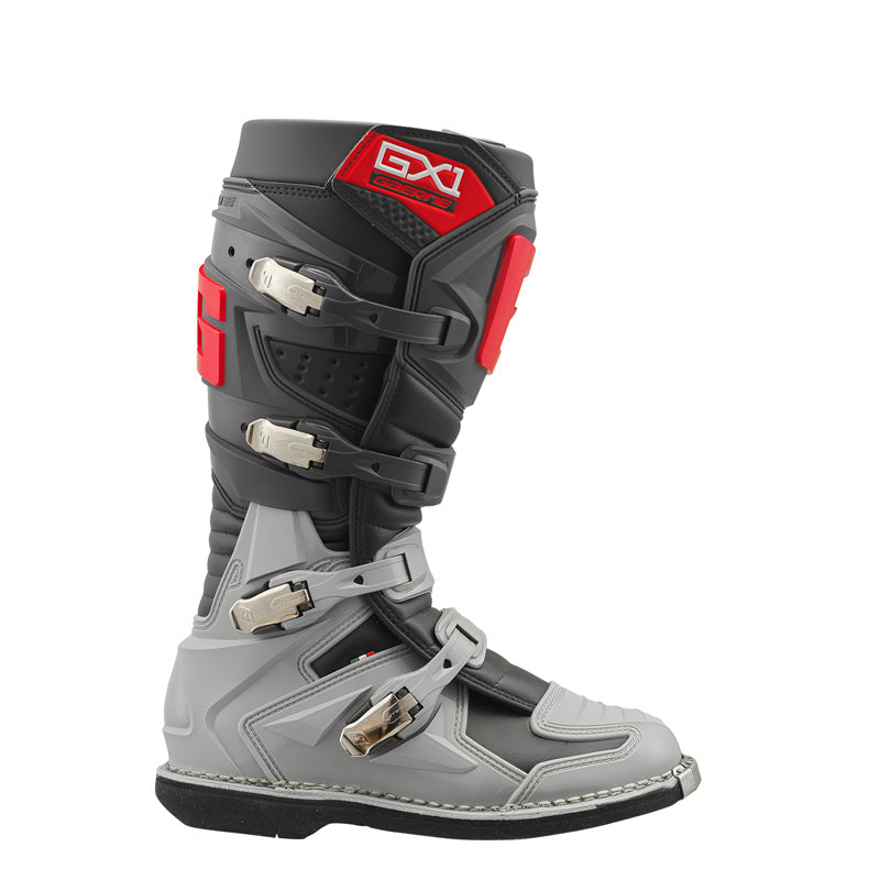 Gaerne GX-1 MX BOOTS - Anthracite/Grey/Red