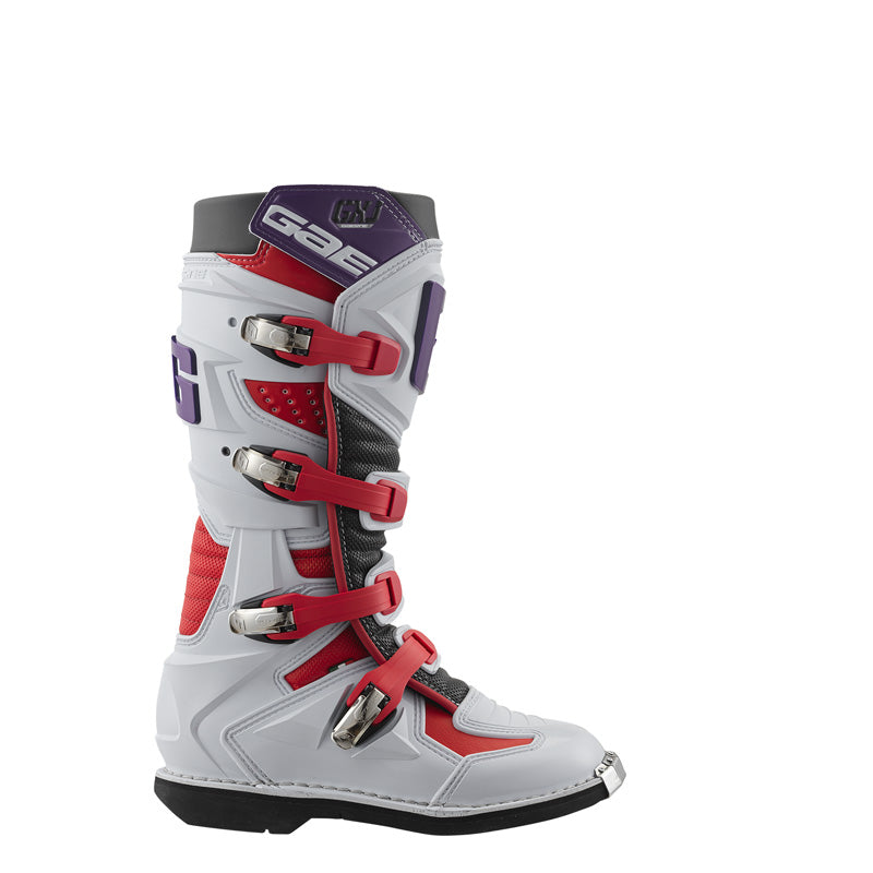 Gaerne GX-J JUNIOR MX BOOTS - White/Red/Purple