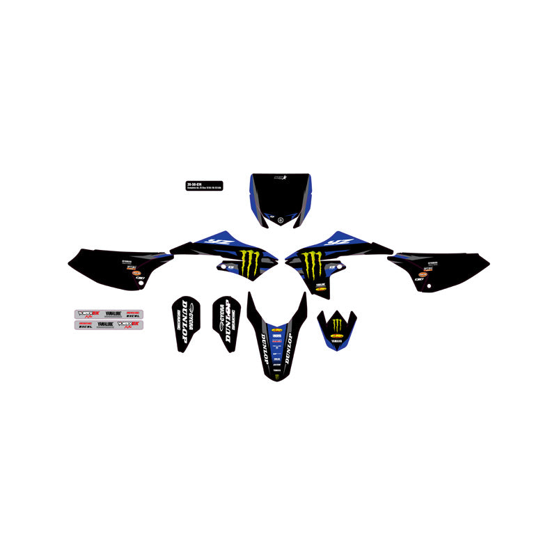 D'Cor Visuals GRAPHIC KIT "MONSTER ENERGY STAR" - YAMAHA YZ