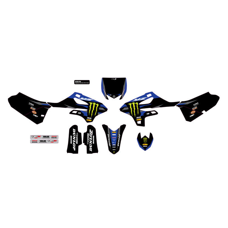 D'Cor Visuals GRAPHIC KIT "MONSTER ENERGY STAR" - YAMAHA YZ