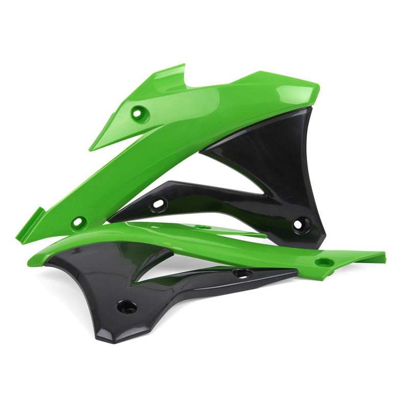 Polisport RADIATOR SCOOP KAWASAKI (GREEN/BLACK)