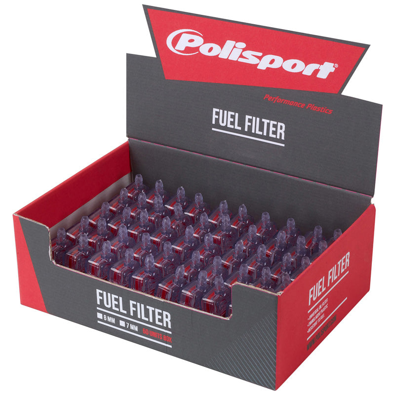 Polisport FUEL FILTER 7MM CLEAR BOX OF 50 PCS