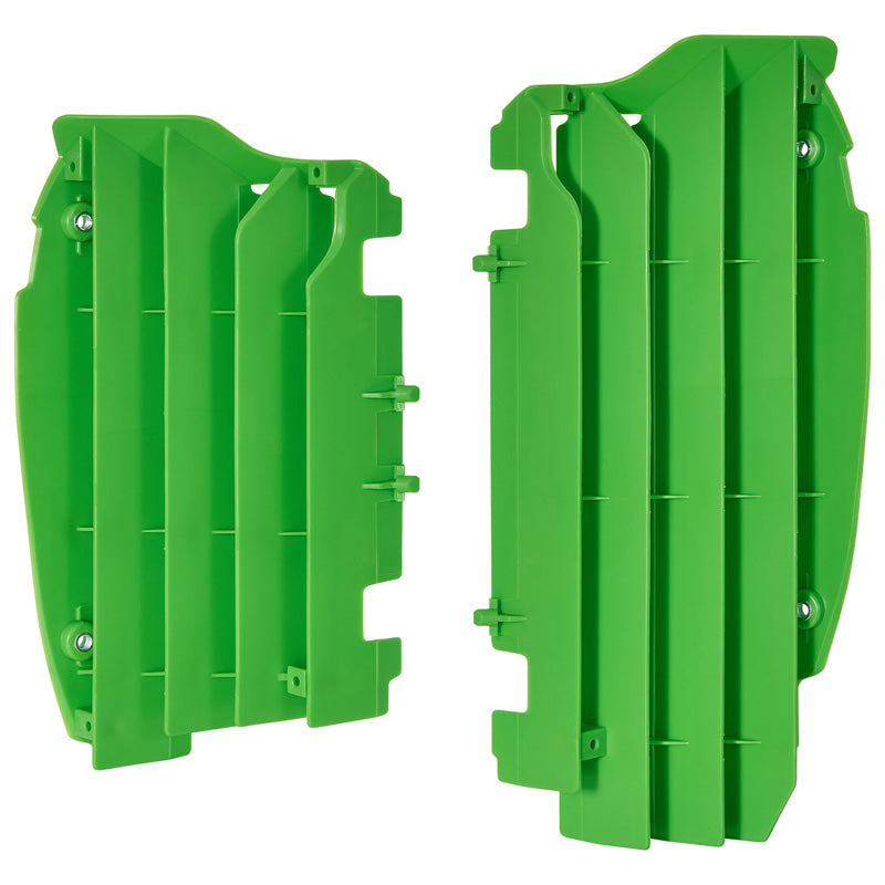 Polisport RADIATOR LOUVERS KAWASAKI (GREEN)