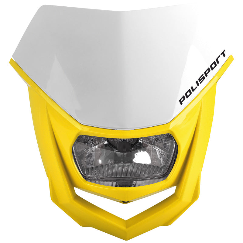 Polisport HALO HEADLIGHT (WHITE/YELLOW/GREY)