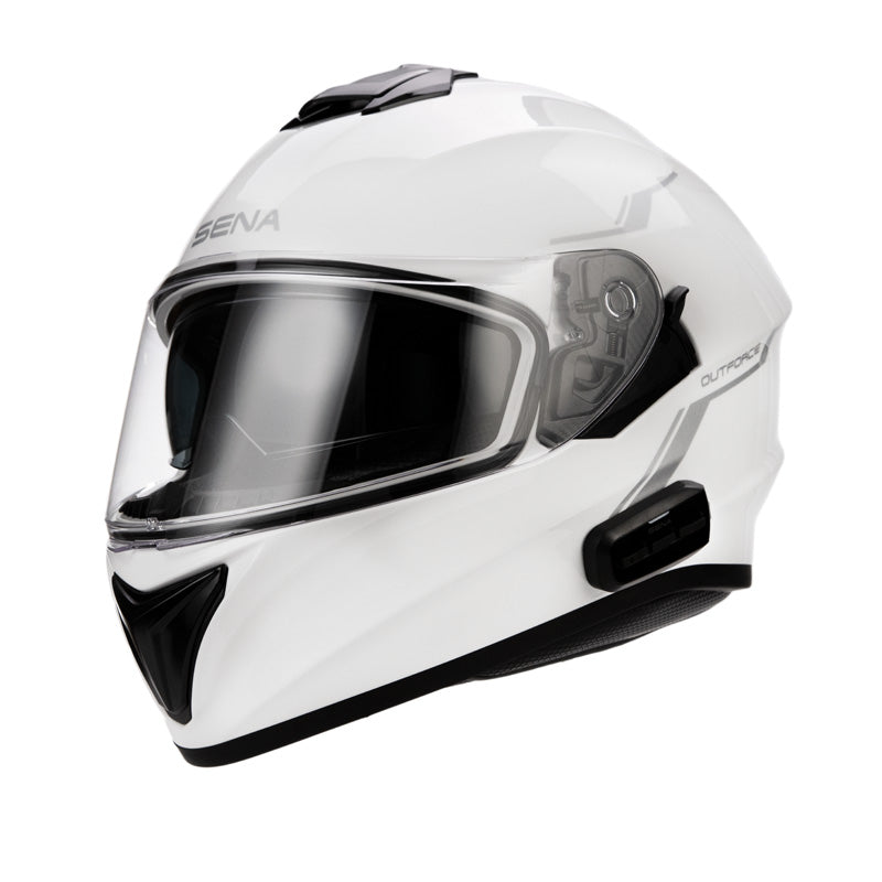 Sena OUTFORCE FULL - FACE HELMET & BLUETOOTH INTERCOM - White