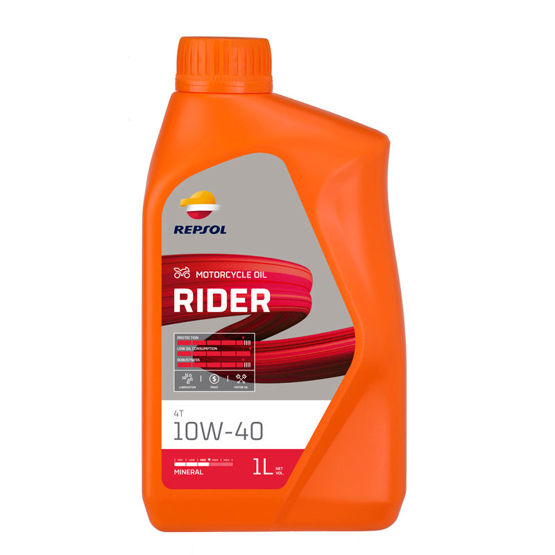 Repsol MINERAL 4T ENGINE OIL RIDER 10W40 (1L)