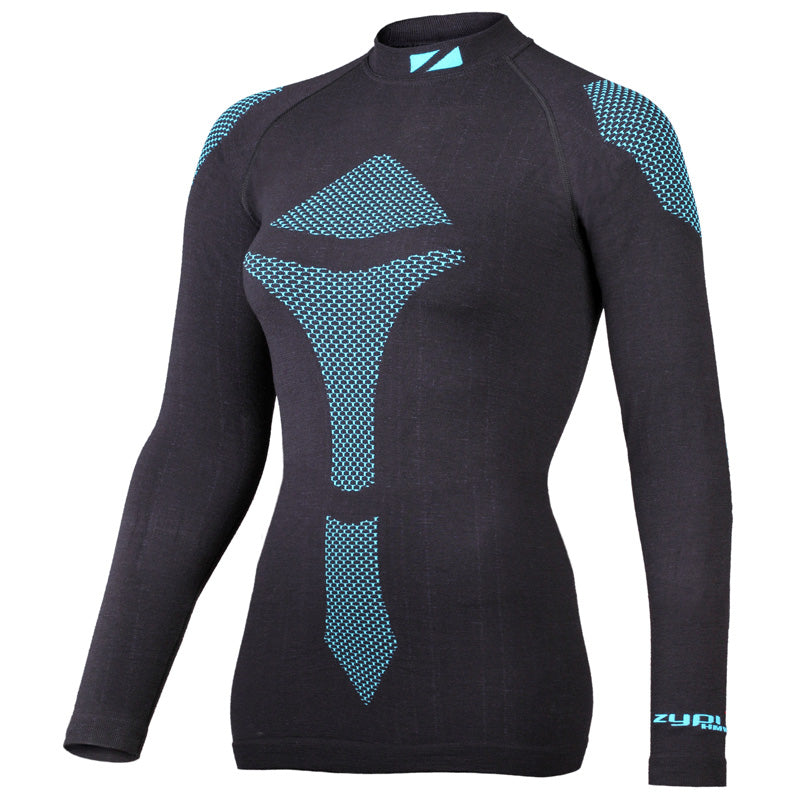 Zypi HMW11 WOMEN'S SHIRT - BLACK/BLUE