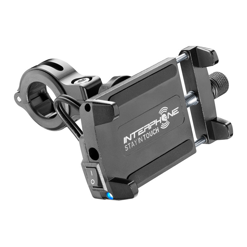 Interphone CRAB - ALUMINUM USB UNIVERSAL HOLDER FOR HANDLEBAR