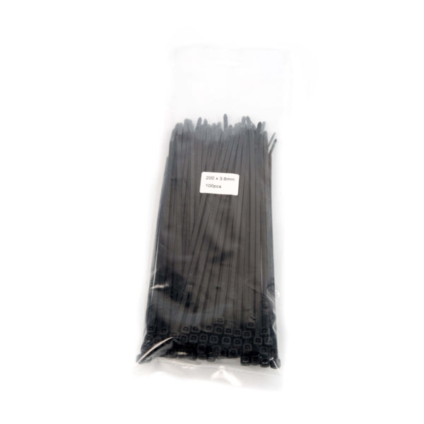 OxfordProducts Cable Ties 3.6X200MM BK QTY100 Oxford