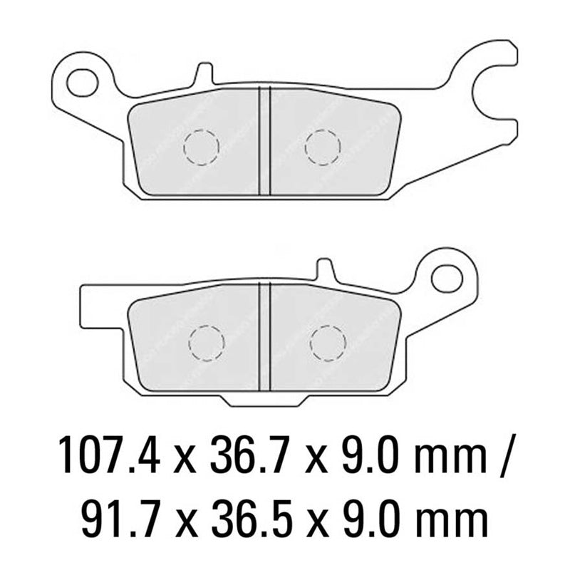 Ferodo BRAKE PADS - SINTERGRIP SERIES - (FA445R)