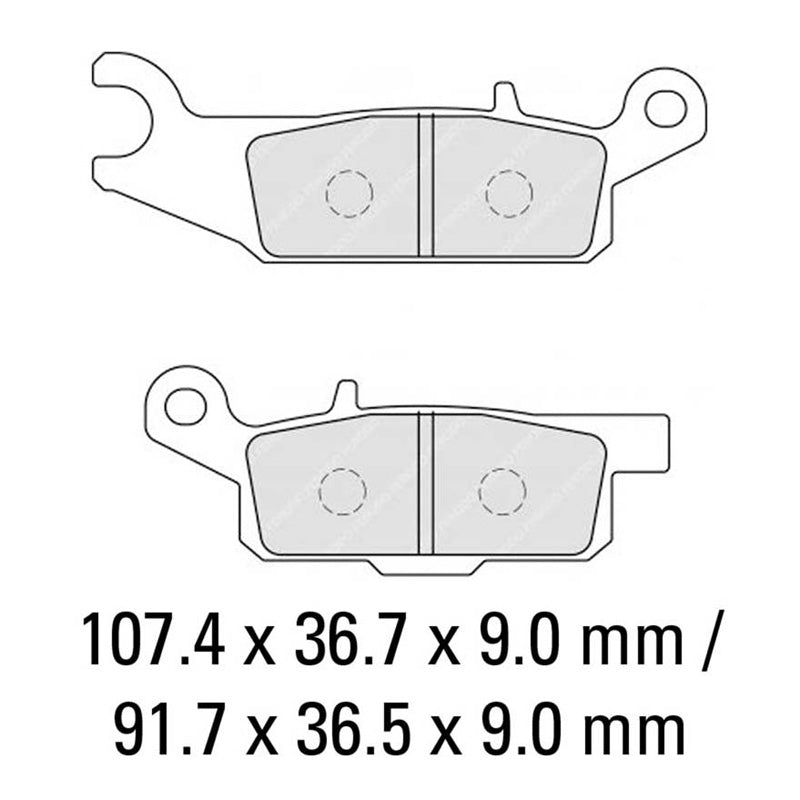 Ferodo BRAKE PADS - SINTERGRIP SERIES - (FA446R)