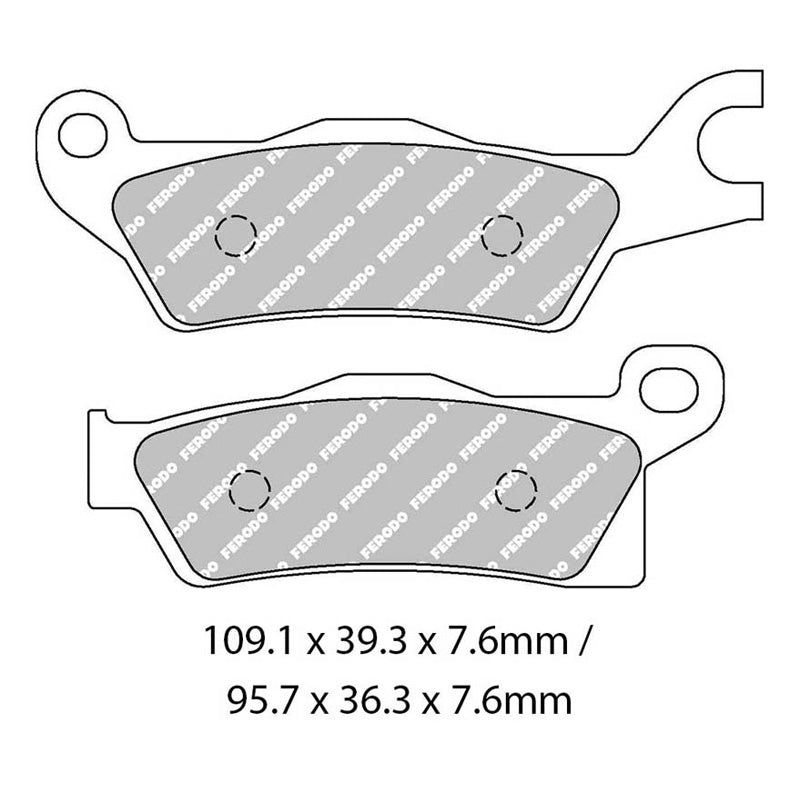 Ferodo BRAKE PADS - SINTERGRIP SERIES - (FA618R)