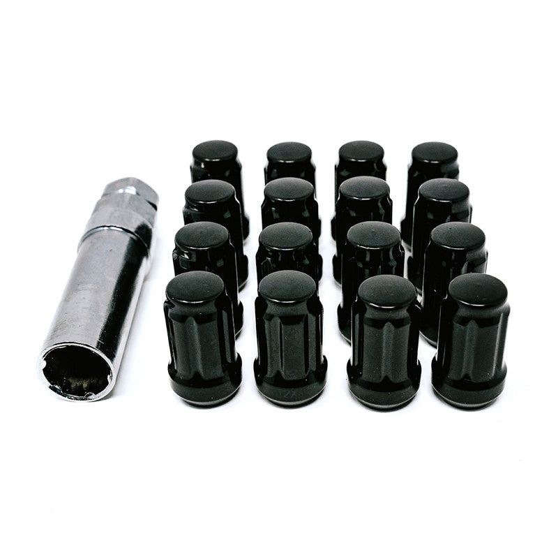Valor 12X1.25 SPLINE 4 LUG KIT 1.38" BLACK