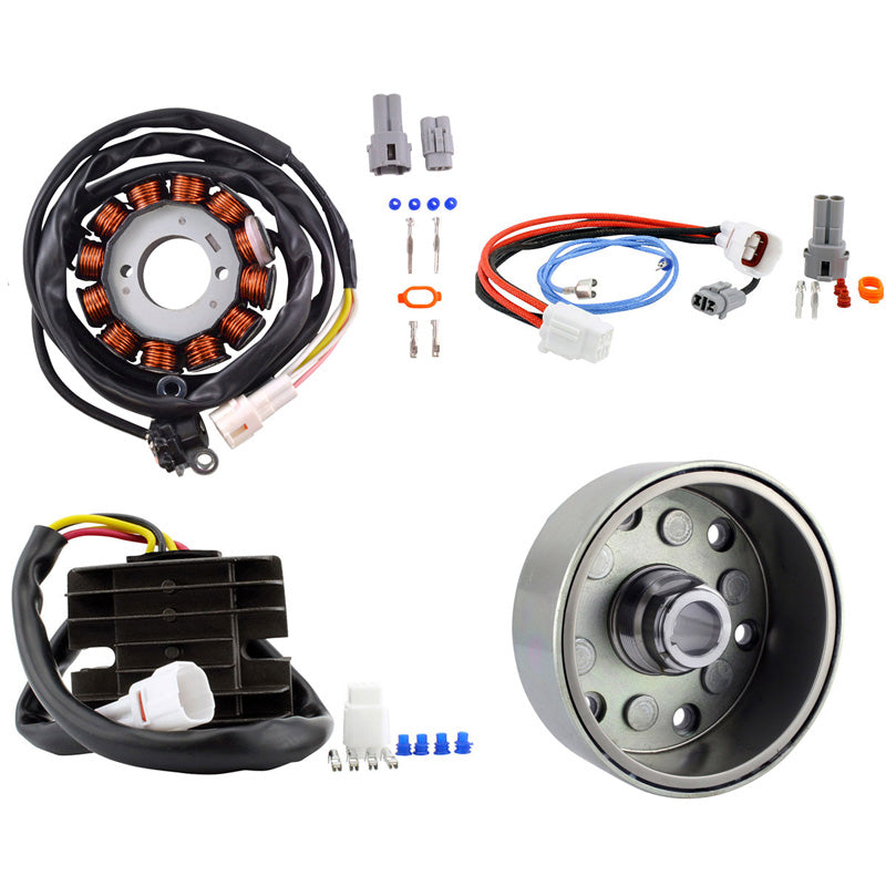 RMS 140W AC TO DC CHARGING UPGRADE KIT STATOR + REGULATOR + FLYWHEEL (YAMAHA)