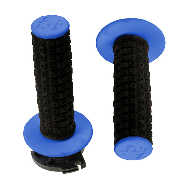 Torc-1 DEFY ENDURO MX LOCK ON GRIPS BLACK / BLUE INCLUDES