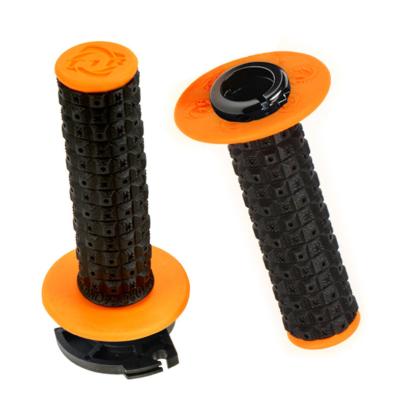 Torc-1 DEFY ENDURO MX LOCK ON GRIPS BLACK / ORANGE INCLUDES