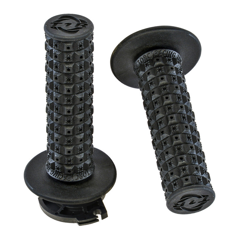 Torc-1 DEFY ENDURO MX LOCK ON GRIPS KEV-TEC COMPOUND, BLACK / INCLUDES