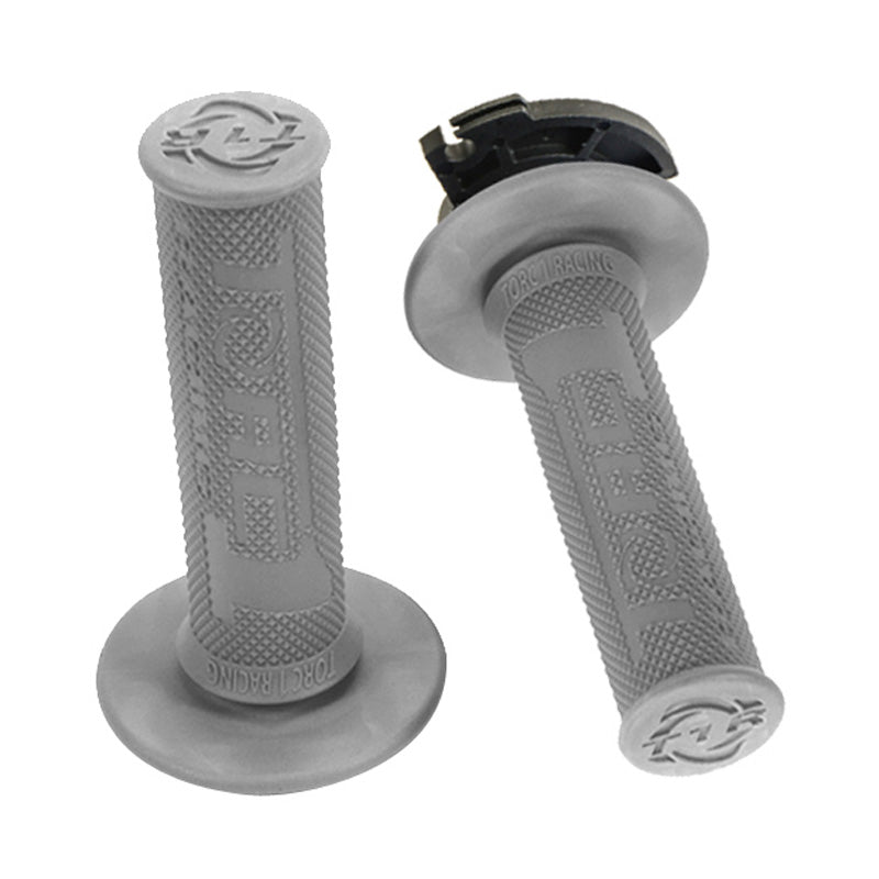 Torc-1 DEFY ENDURO MX LOCK ON GRIPS BLACK / ORANGE INCLUDES