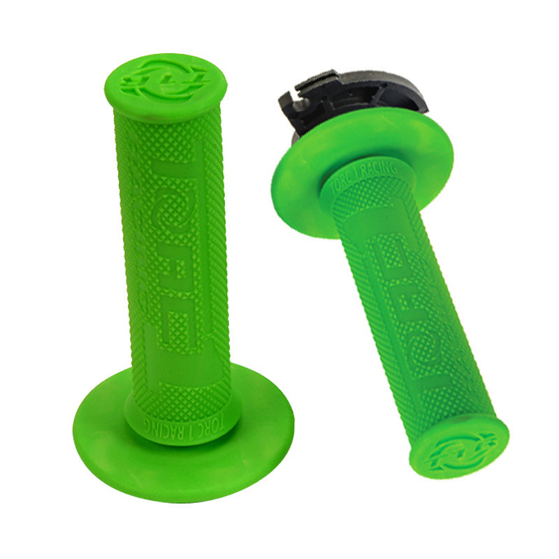 Torc-1 DEFY ENDURO MX LOCK ON GRIPS BLACK / YELLOW INCLUDES