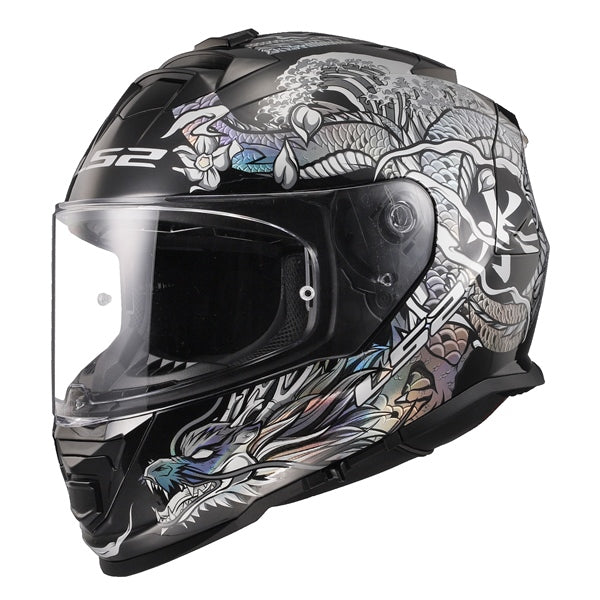 LS2 Helm Assault Warrior Krome Si/bk