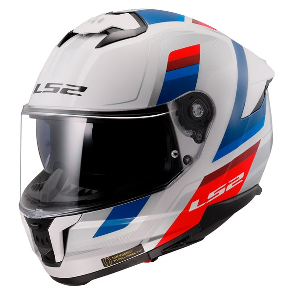 LS2 Helm Stream II Vintage Glos Wh/bl/rd