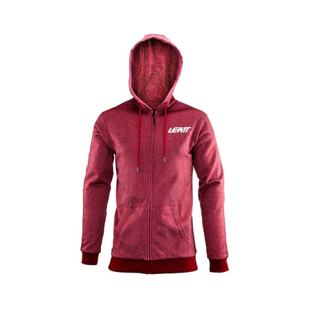 Leatt Hoodie Premium ZIP Ruby