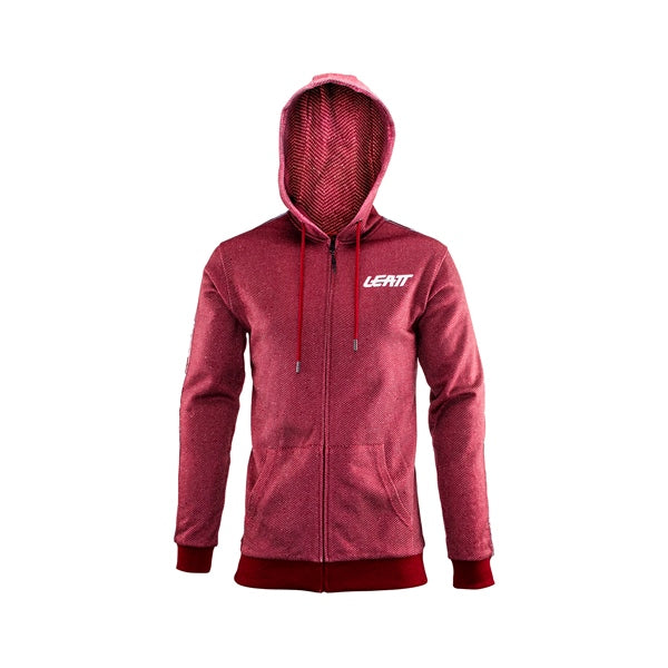 Leatt Hoodie Premium ZIP Ruby