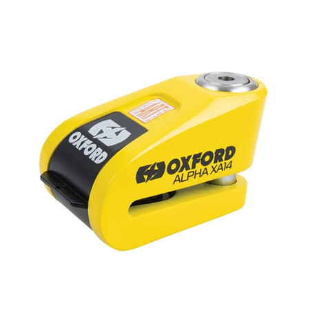 OxfordProducts Disc Lock Alpha XA14 Alarm 14MM Bk/ye