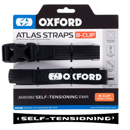 OxfordProducts Strap B-clip 26MM X 1.2M BK QTY2