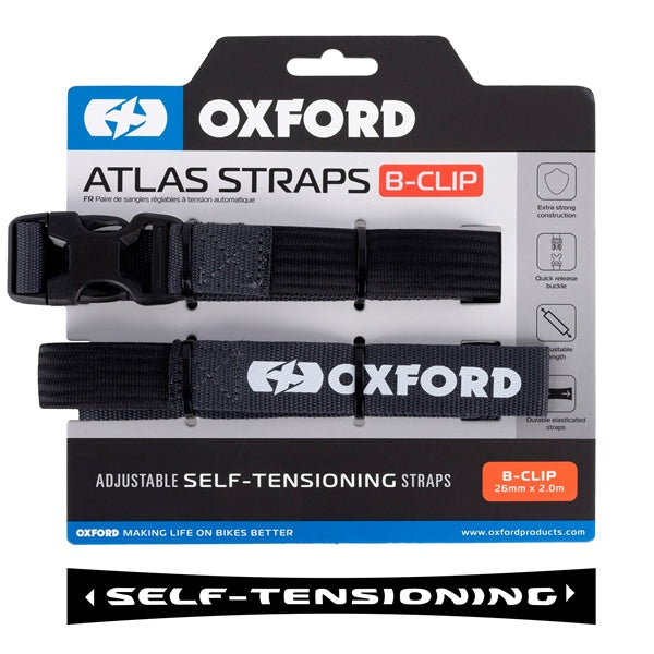 OxfordProducts Strap B-clip 26MM X 2M Asphalt QTY2