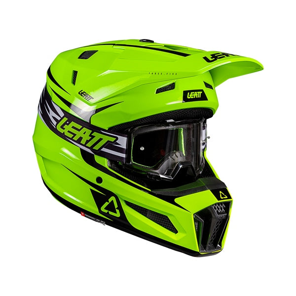 Leatt Helm Moto 3.5 V26 KIT JR Neon YE