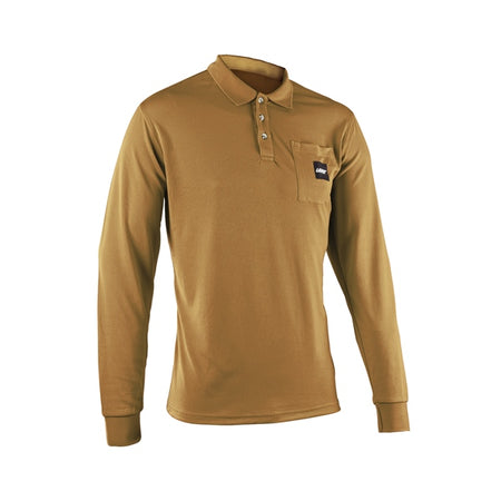 Leatt Shirt Polo Long Team Brass