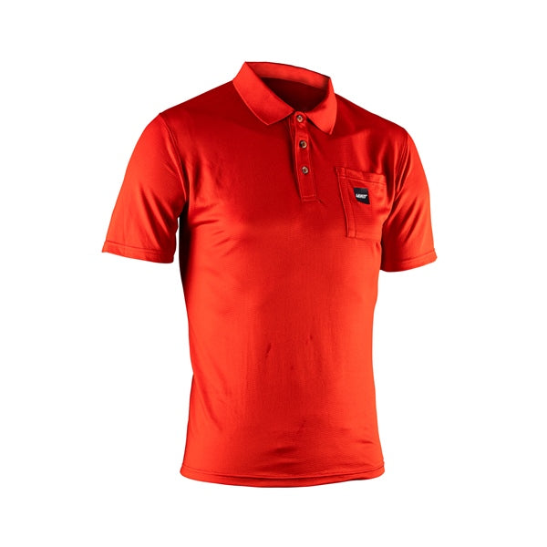 Leatt Shirt Polo Short Team Chili RD
