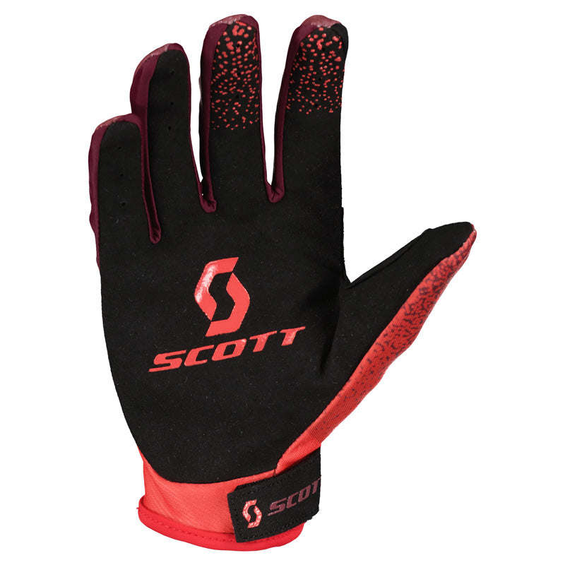 Scott 350 DIRT EVO GLOVES - RED/BLACK